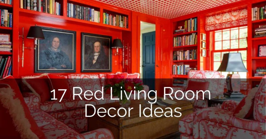 17 Red Living Room Decor Ideas